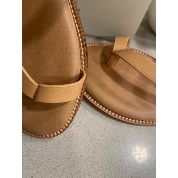 Joie Lennox Tan Leather Toe Strap Sandals - Picture 4 of 11